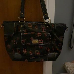 Black and red purse